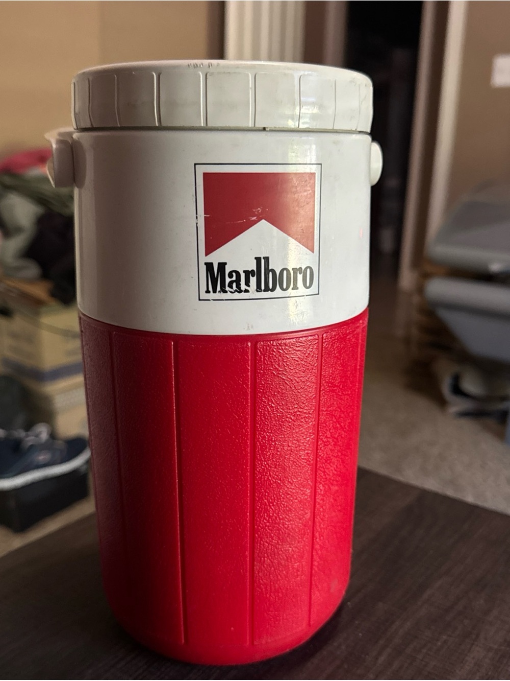 Marlboro Drink Cooler Thermos Coleman Water Jug Vintage Tobacco Collection Clean